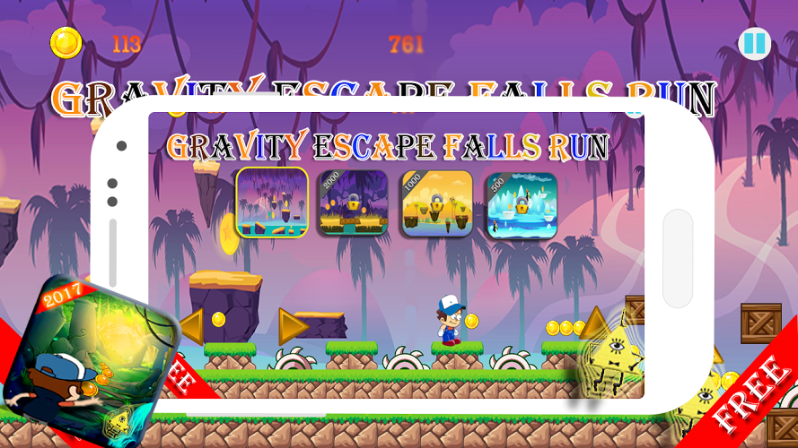 Gravity Escape Falls Run截图1