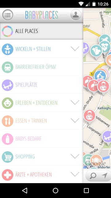 BabyPlaces - Die neue Baby App截图1