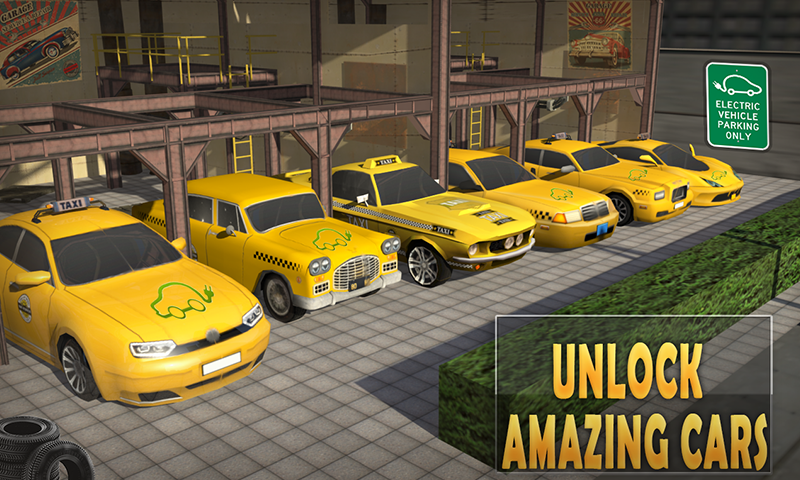 电动车出租车模拟器3D Taxi Sim 2016 game截图1