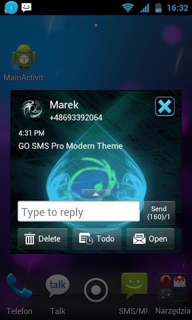 GO SMS Pro Modern Theme截图2