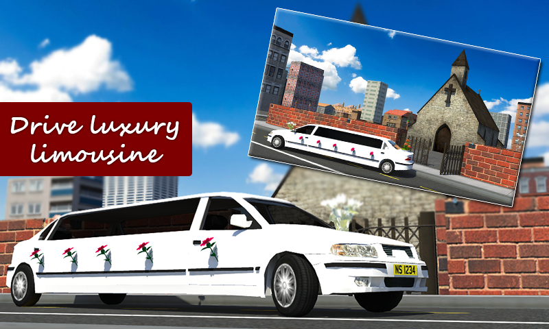 Wedding Luxury Limousine 3D截图1