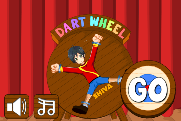 Shiva Cartoon Game Dart Wheel截图1