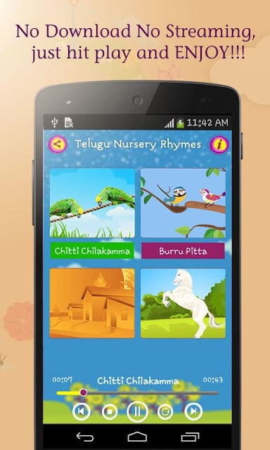 50 Telugu Nursery Rhymes截图5