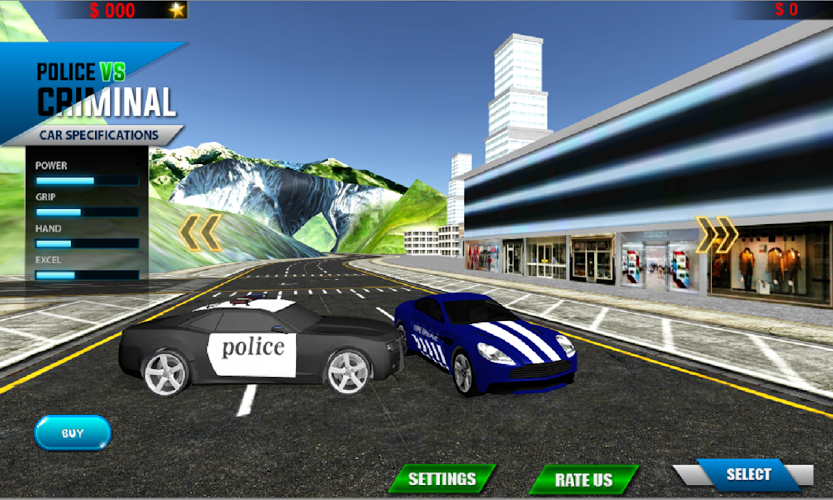 Police Car Chase Racing 2017截图1