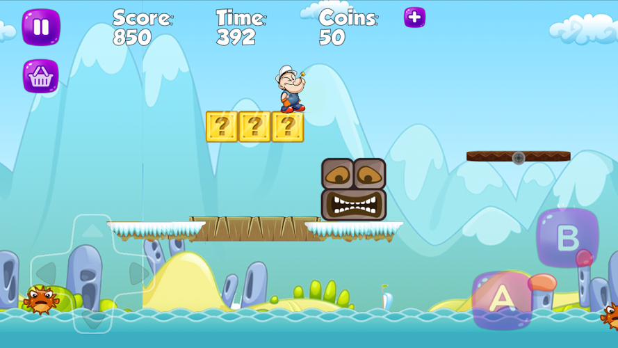 Papaye Man Jungle Sailor Games截图2