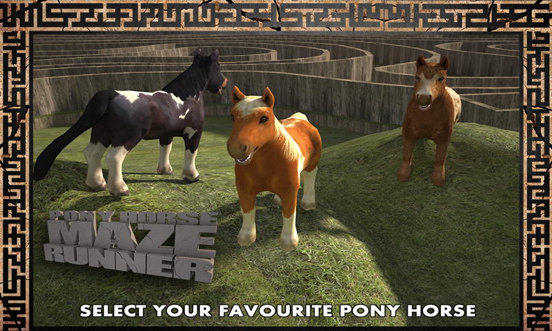 Pony Horse Maze Run Simulator截图3