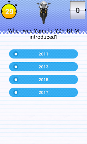 Quiz for Yamaha YZF-R1 M Fans截图3