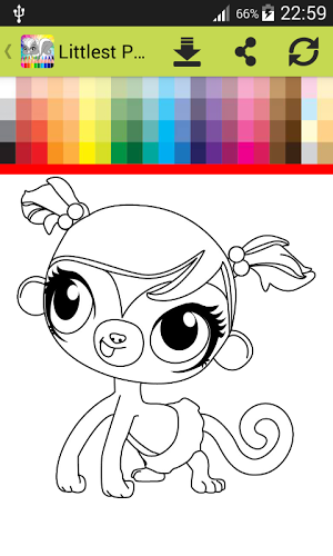 Coloring Book Little Pet Shop截图2