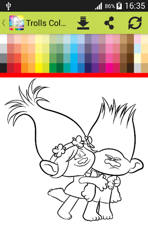 Coloring Book for Trolls截图4