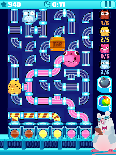 Ice Cream Cats - Pipes Puzzle截图5