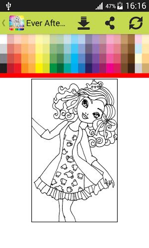 Coloring Book Ever After Hi截图4