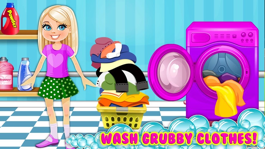 Kids Ironing & Laundry Cleanup截图3