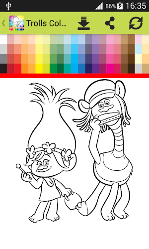 Coloring Book for Trolls截图5