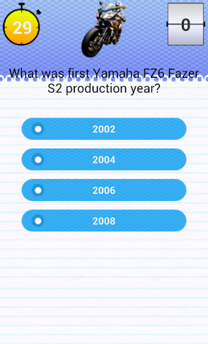 Quiz for Yamaha FZ6 Fans截图3