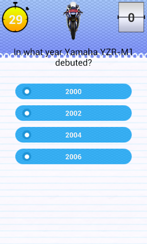 Quiz for Yamaha YZR-M1 Fans截图3