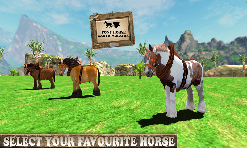 Pony Horse Cart Simulator 3D截图1