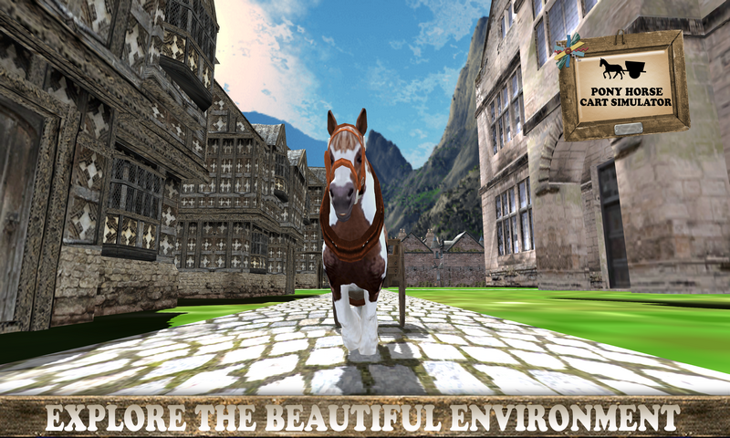 Pony Horse Cart Simulator 3D截图4