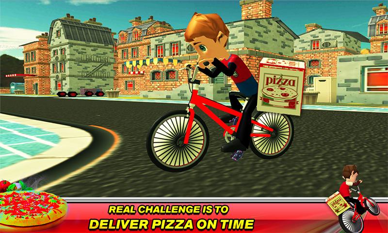 BMX Bicycle Pizza Delivery Boy截图5