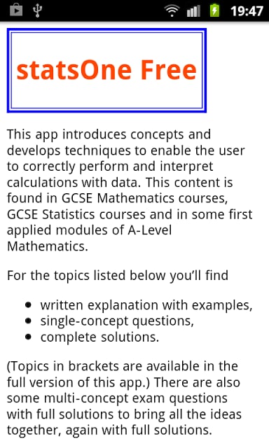 PTC GCSE and A-Level statsOne截图3