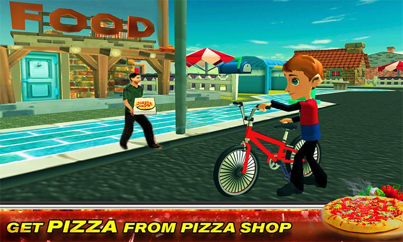 BMX Bicycle Pizza Delivery Boy截图1