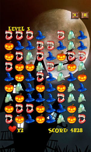 Halloween matching puzzle game截图4