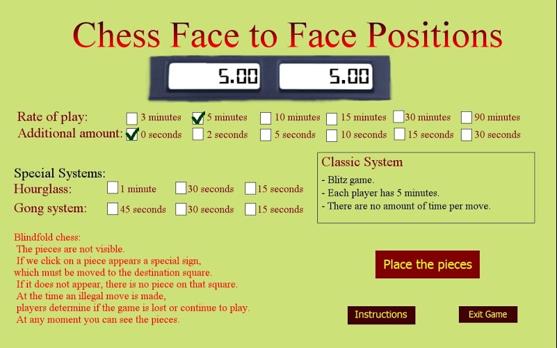 Chess Face to Face Positions截图4