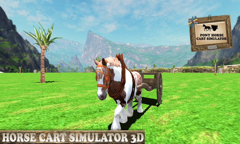 Pony Horse Cart Simulator 3D截图2