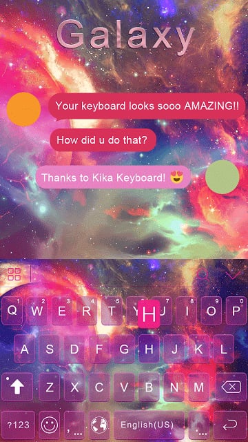 Galaxy Emoji keyboard Theme截图7
