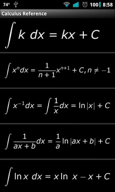 Calculus Reference截图2