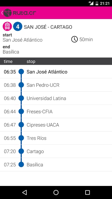 RUTA.CR | horario tren i...截图9