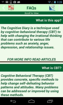 Cognitive Diary CBT截图