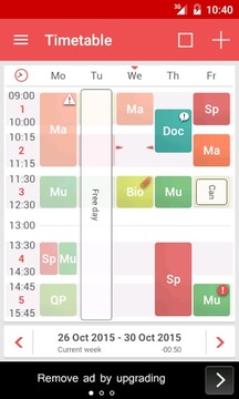 TimeTable++ Schedule截图