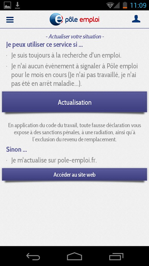 Application mobile Pôle emploi截图3