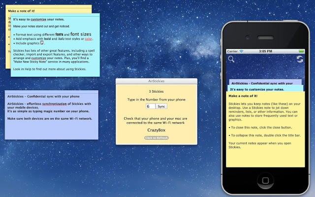 AirStickies - Sync with u Mac截图1