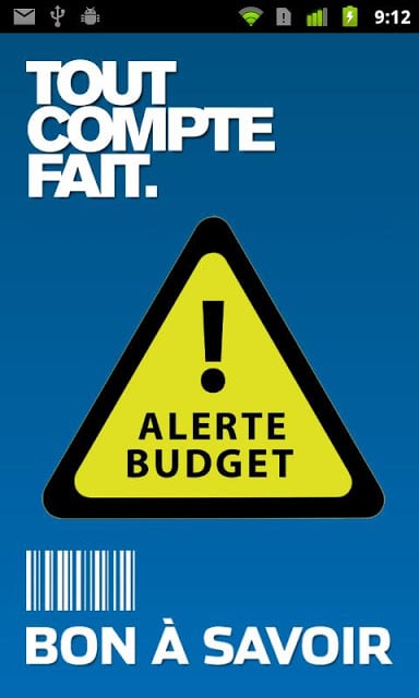 Alerte Budget截图4