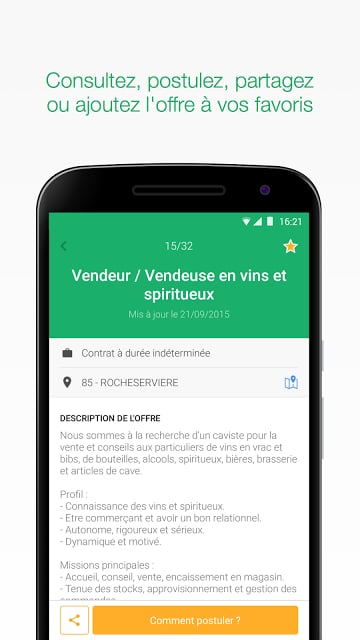 Application mobile Pôle emploi截图10