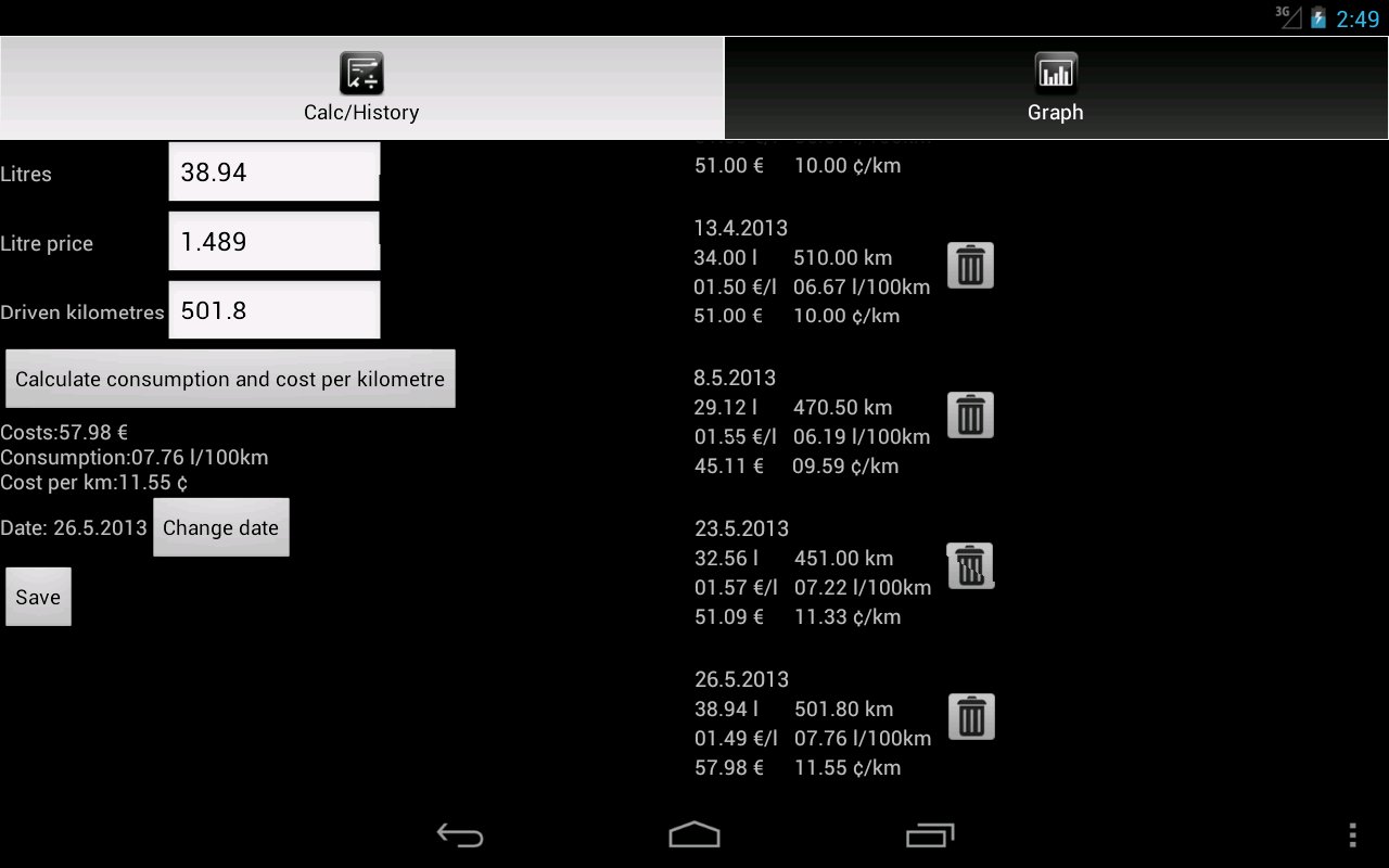 Fuel Calculator截图10