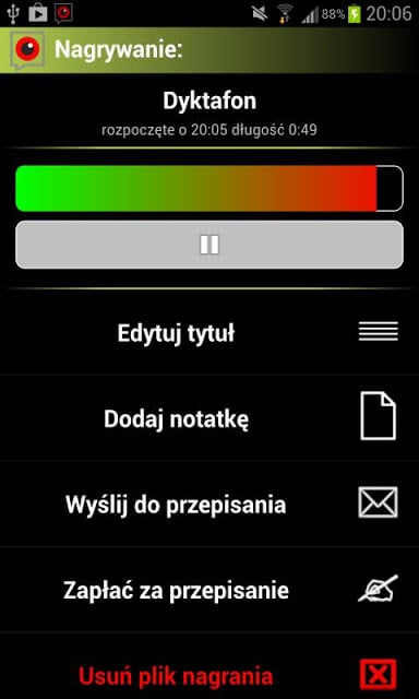 Nagrywanie Rozmów z Dyktafonem截图6