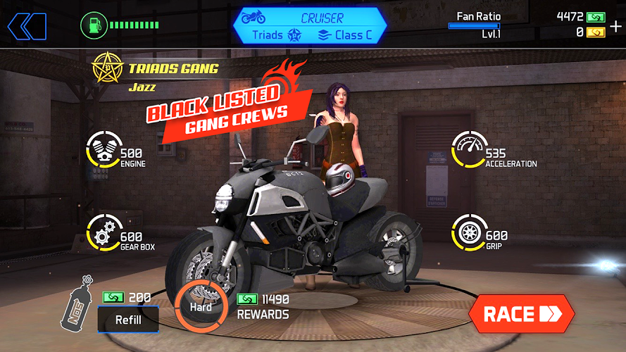 Blazing Bikers - Street Racing截图4