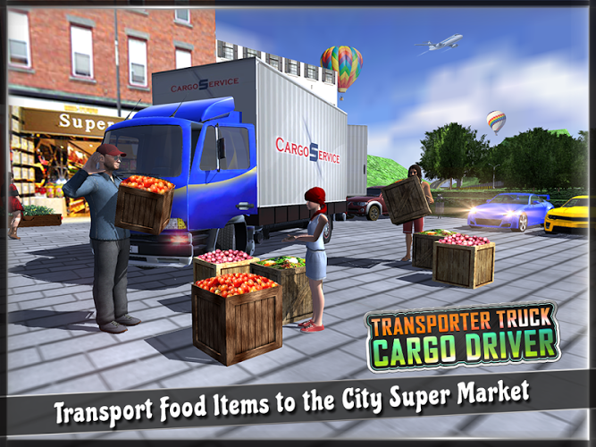 Transporter Truck Cargo Driver截图5