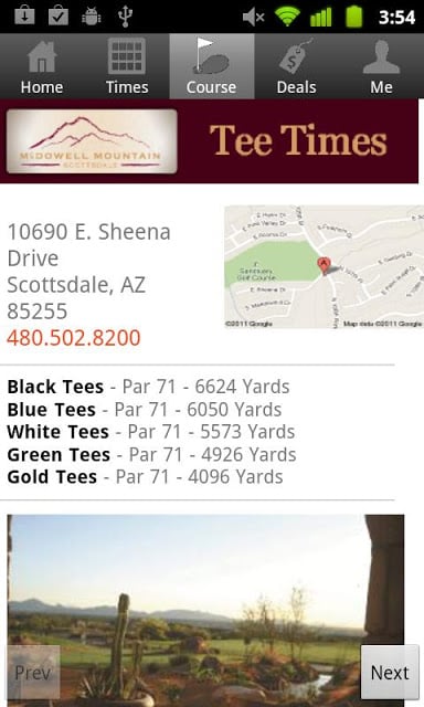 McDowell Mountain Tee Times截图3