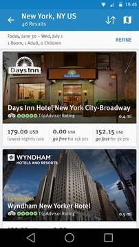 Wyndham Rewards截图