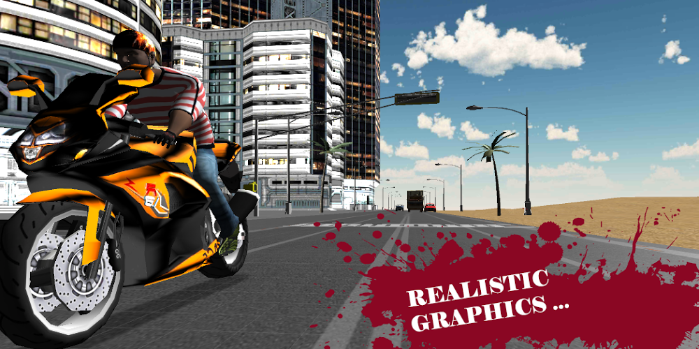 City Moto Racer 3D截图3