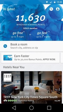 Wyndham Rewards截图