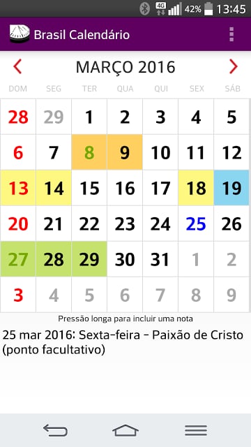 Brasil Calendário 2014截图4