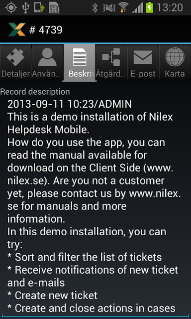 Nilex Mobile Helpdesk截图6