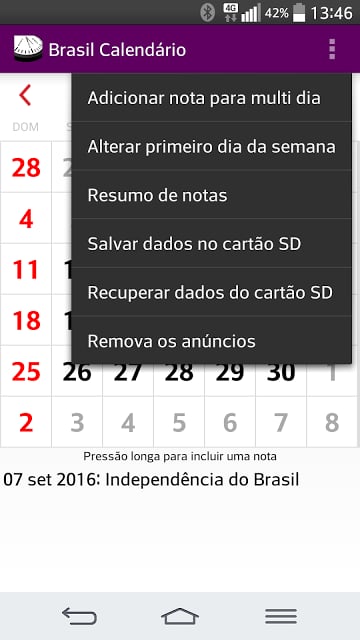 Brasil Calendário 2014截图9