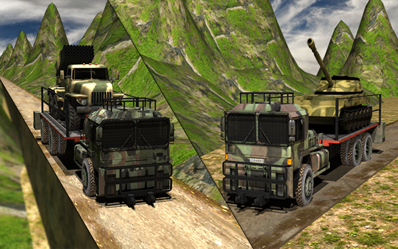 Army Cargo Truck Transport截图3