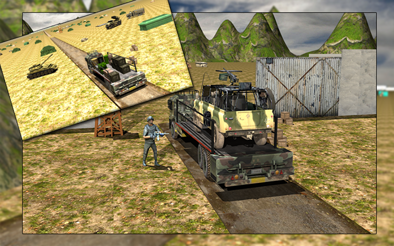 Army Cargo Truck Transport截图5