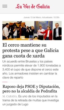 La Voz de Galicia截图